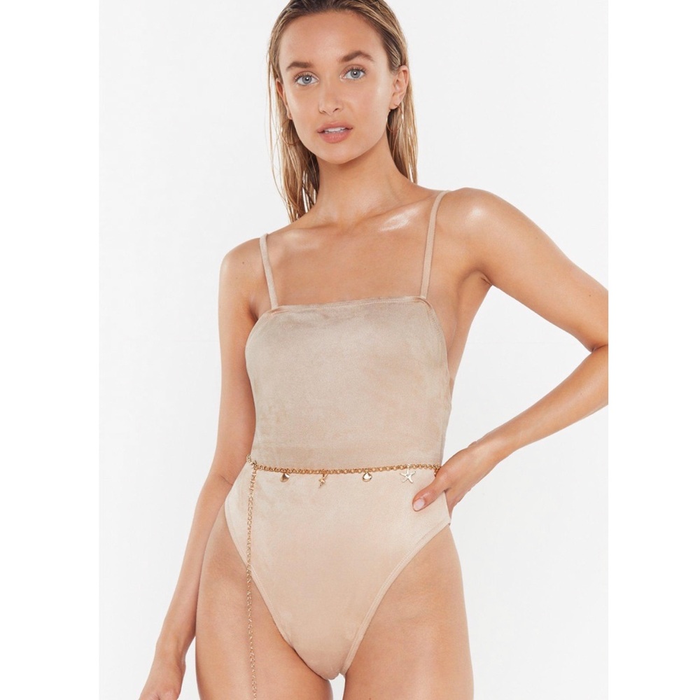 Beige swimsuit